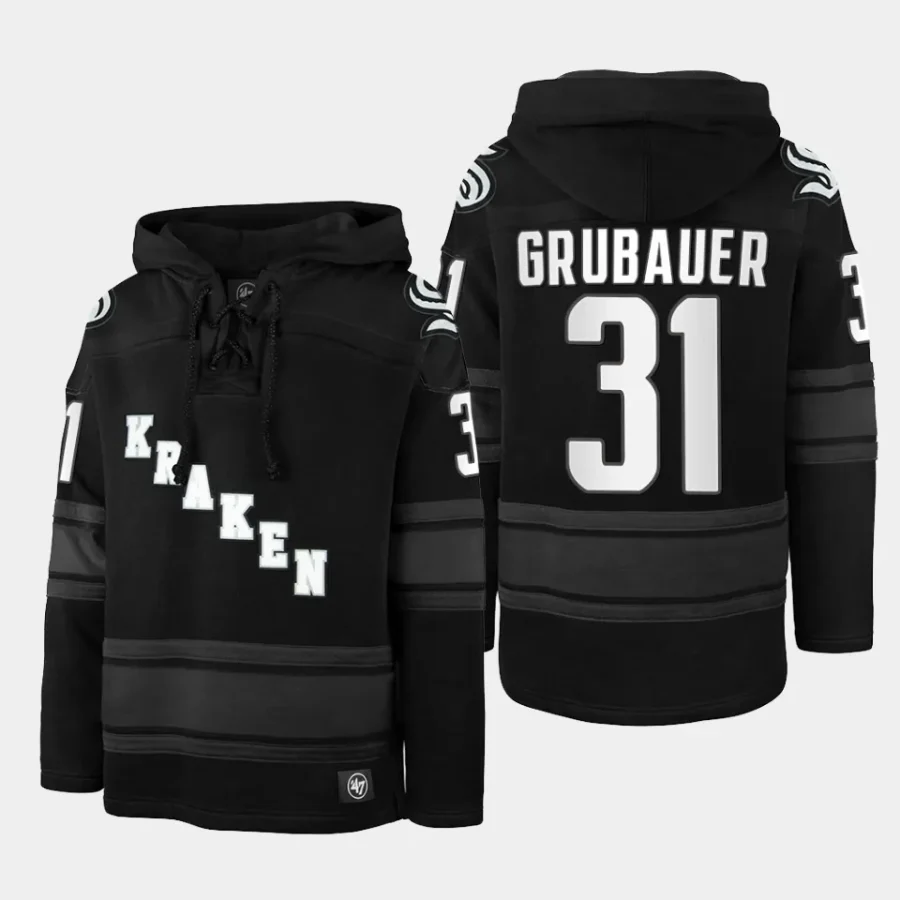 kraken philipp grubauer anthracite stadium lights superior lacer hoodie