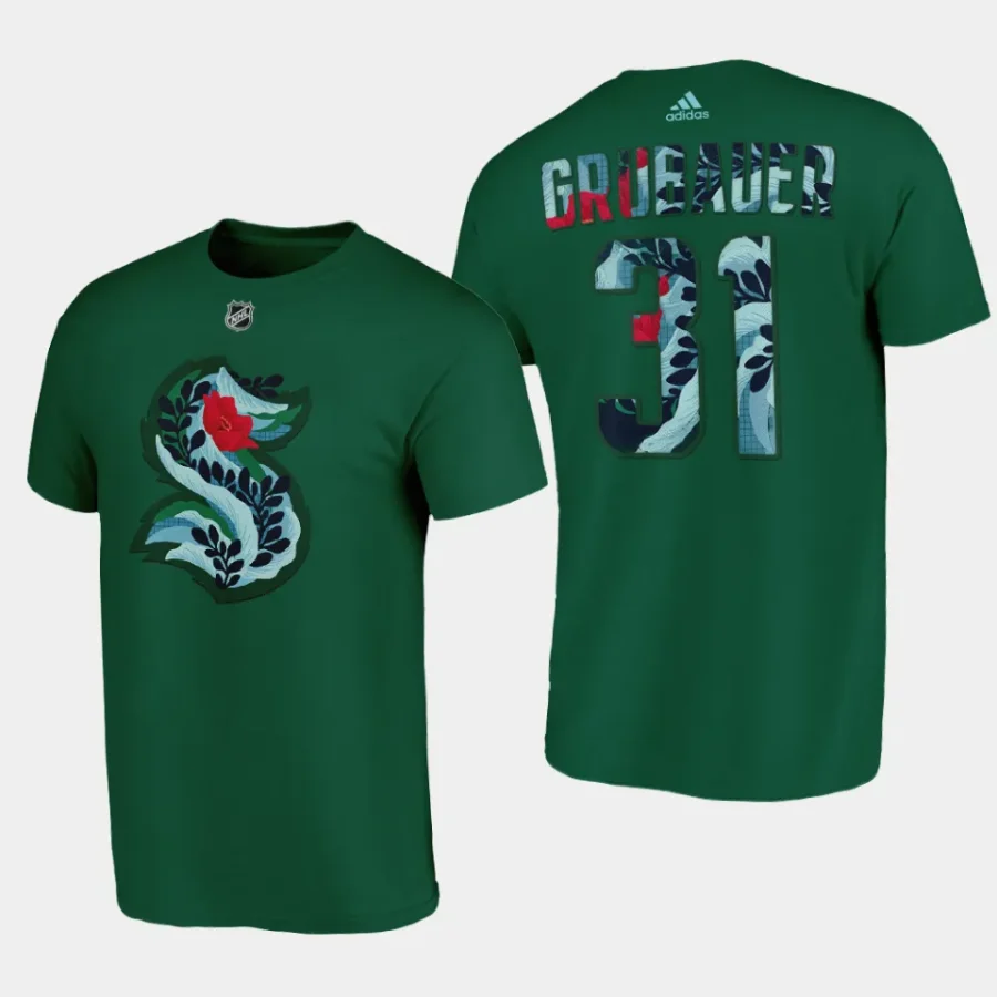 kraken philipp grubauer green 2024 green night special t shirt