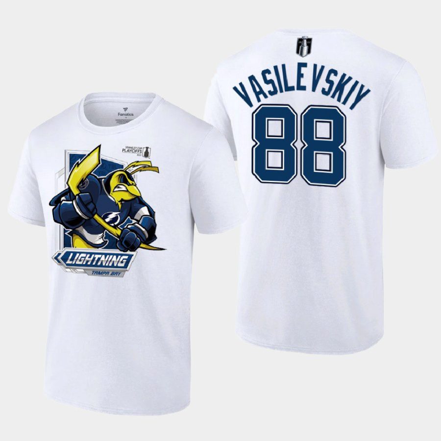 lightning andrei vasilevskiy white 2022 atlantic division champs mascot tee