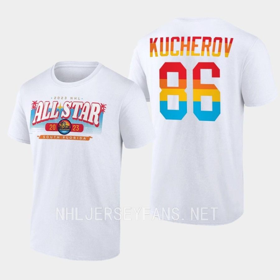 lightning nikita kucherov white good vibes 2023 nhl all star t shirt