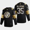 linus ullmark bruins black 2022 stanley cup playoffs diamond edition authentic jersey