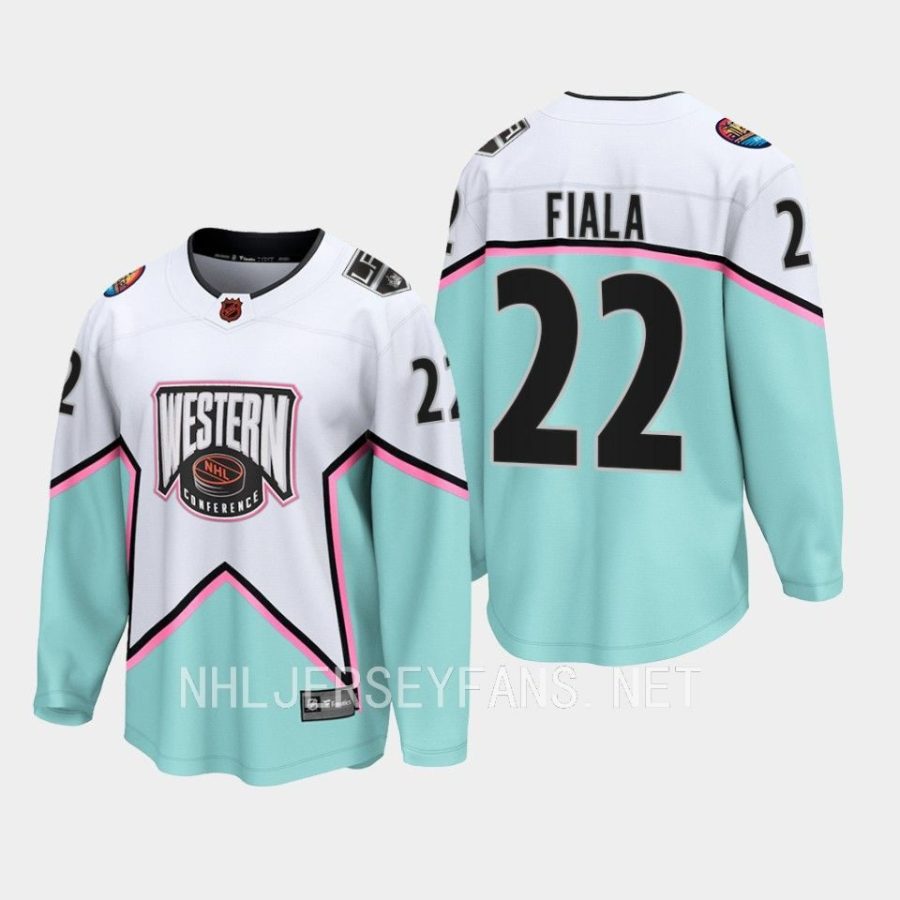 los angeles kings kevin fiala 2023 nhl all star western conference jersey white