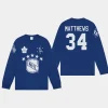 maple leafs auston matthews blue long sleeve ovo x nhl t shirt