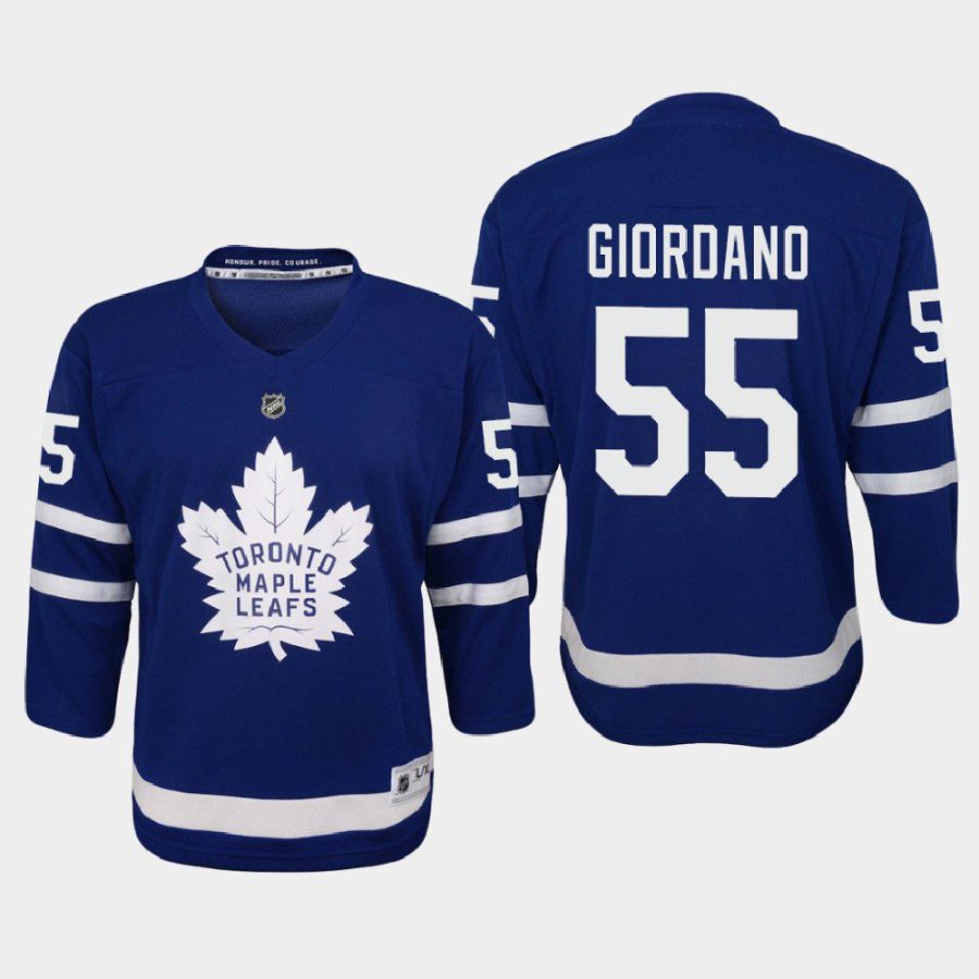 mark giordano maple leafs blue home replica jersey