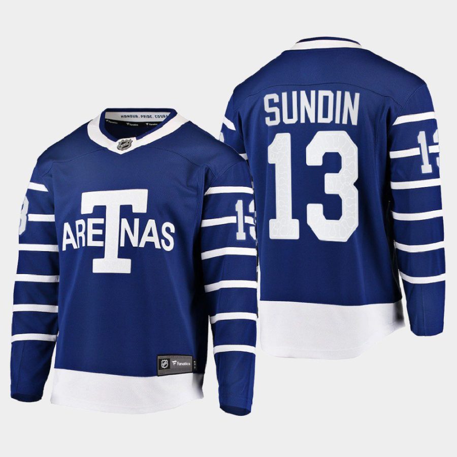 mats sundin toronto arenas blue team classics heritage jersey