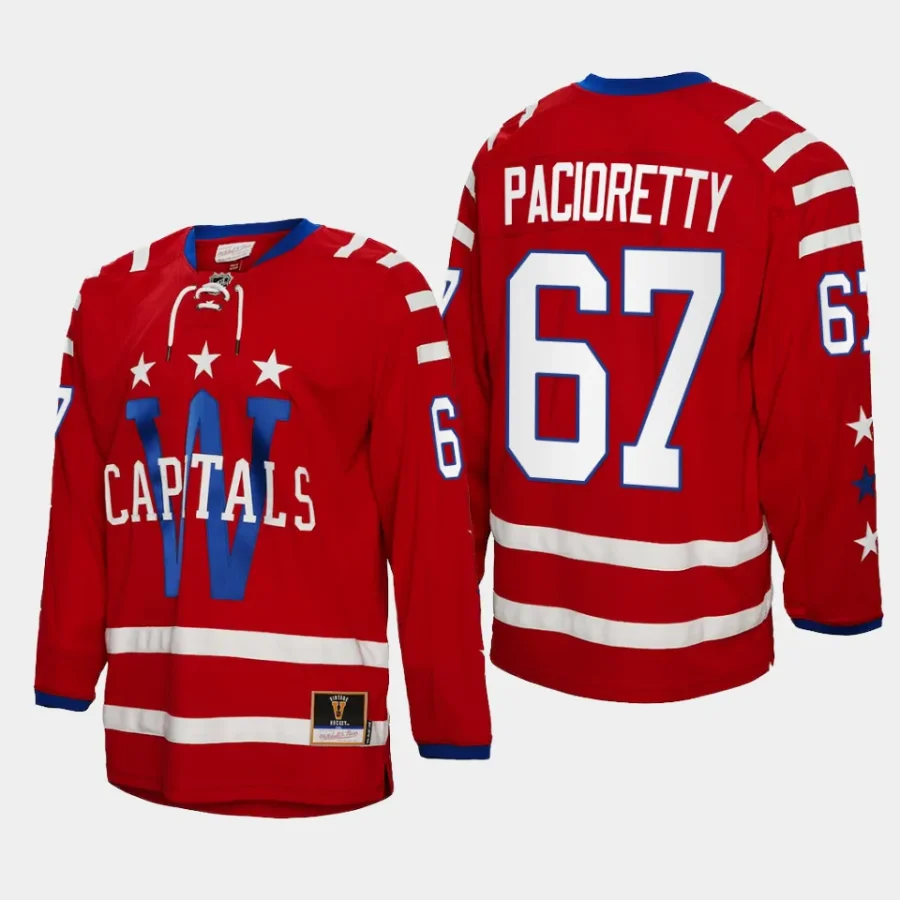 max pacioretty capitals red 2015 blue line mitchell ness jersey