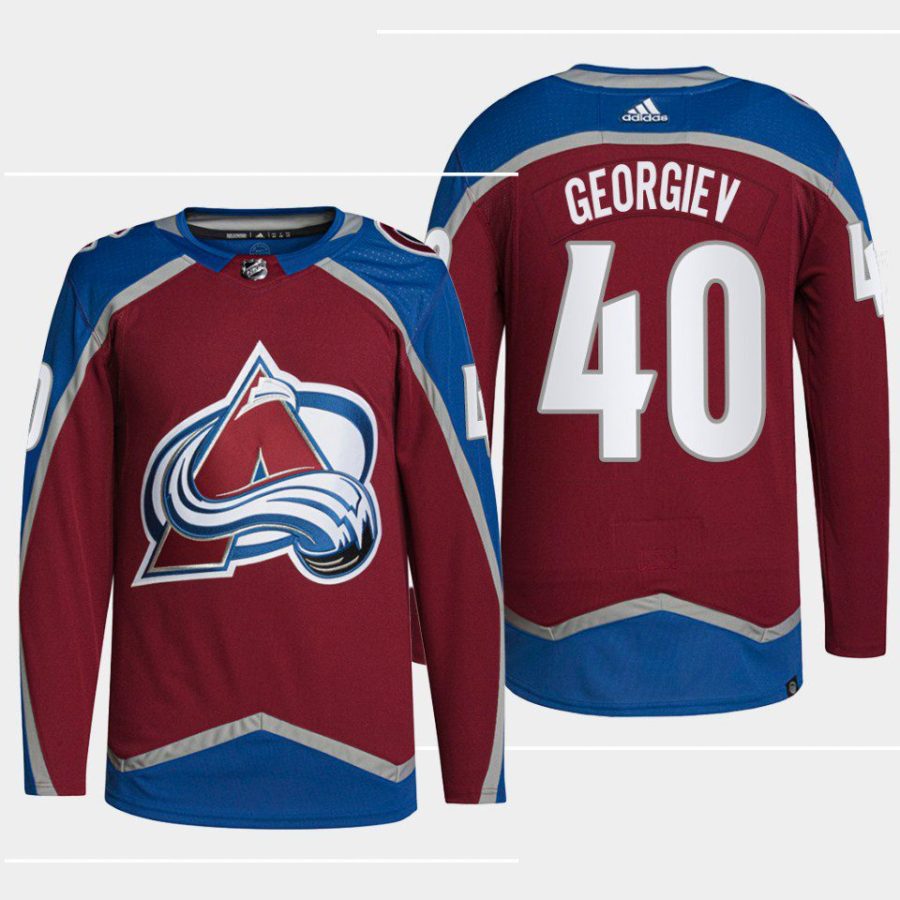 men avalanche alexandar georgiev 2022 home authentic primegreen burgundy jersey