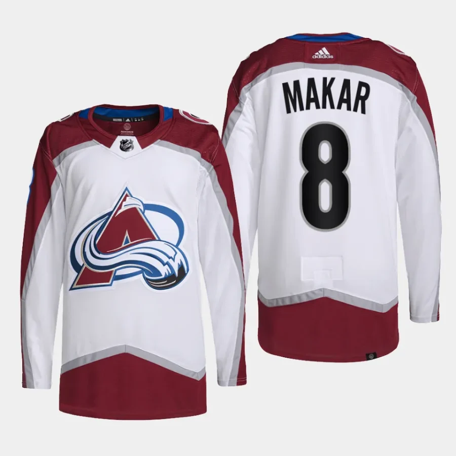 men avalanche cale makar primegreen away authentic pro white jersey