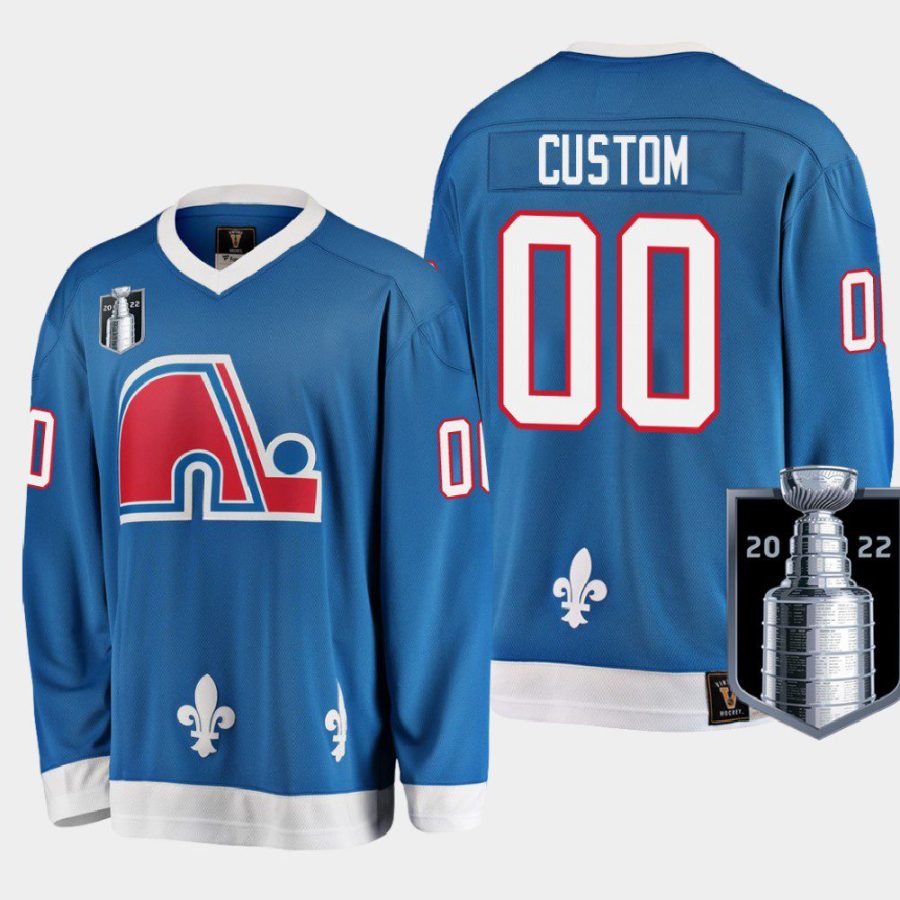 men avalanche custom heritage 2022 western conference champs blue jersey