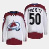 men avalanche ivan prosvetov primegreen away authentic pro white jersey