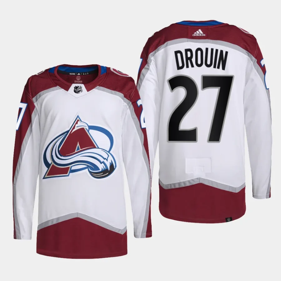 men avalanche jonathan drouin primegreen away authentic pro white jersey