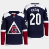 men avalanche ross colton authentic pro alternate primegreen navy jersey