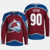 men avalanche tomas tatar authentic pro home primegreen burgundy jersey