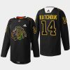 men blackhawks boris katchouk warm up foundation night 2022 black jersey