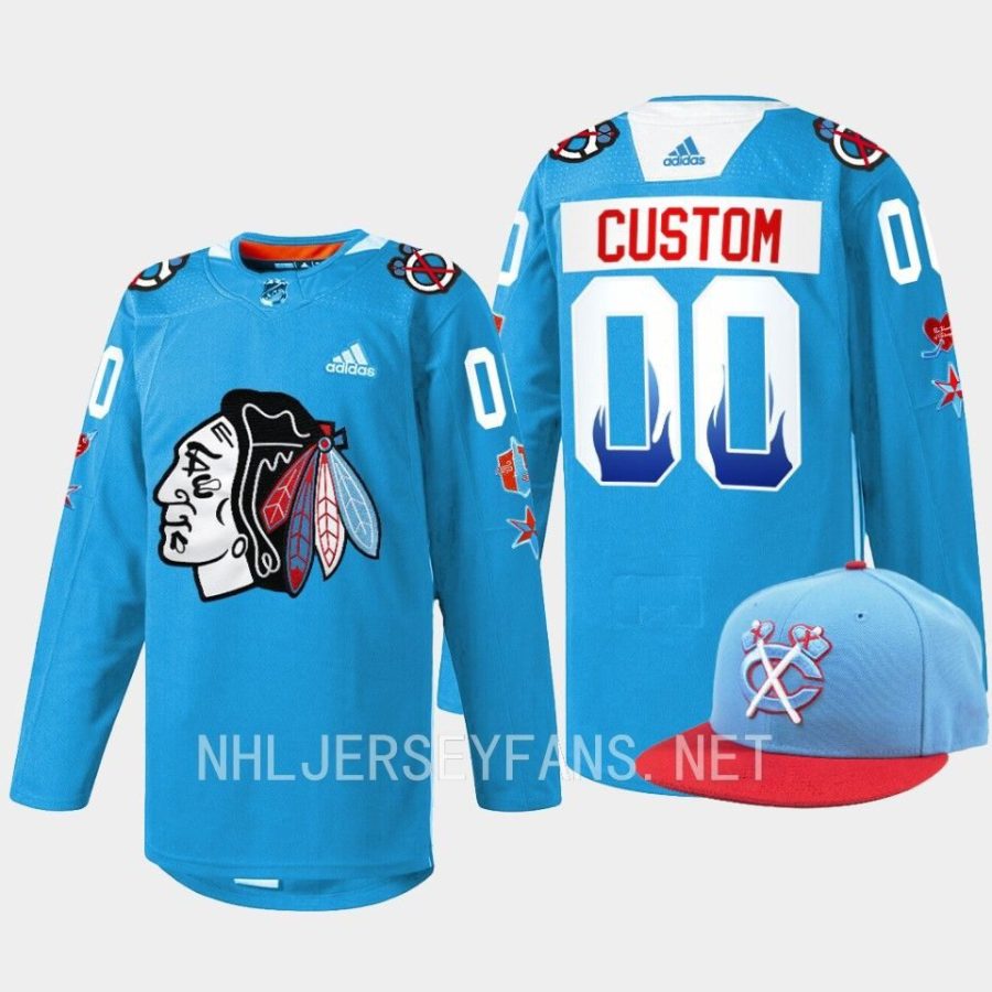 men blackhawks custom 2023 312 chicago birthday city inspired blue jersey