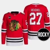 men blackhawks lukas reichel 2023 24 rocky patch authentic home primegreen red jersey