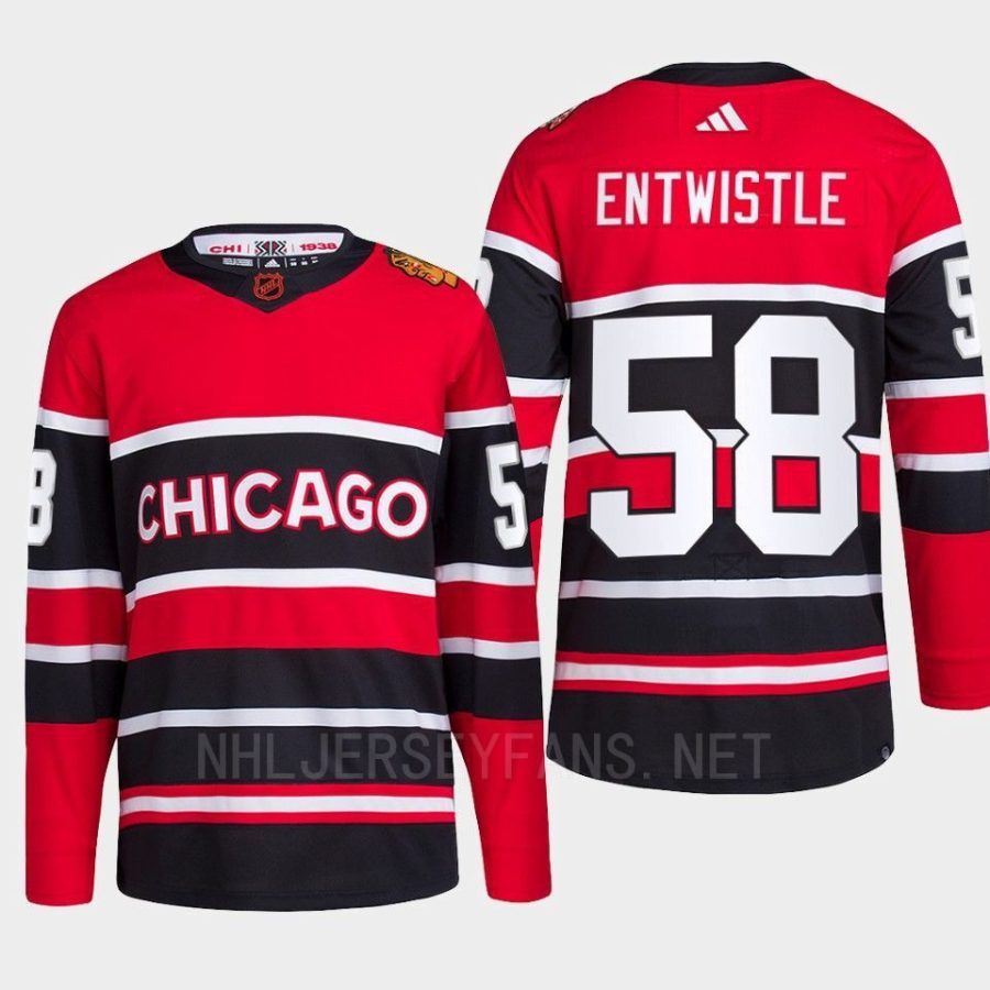 men blackhawks mackenzie entwistle 2022 authentic primegreen reverse retro 2.0 red jersey