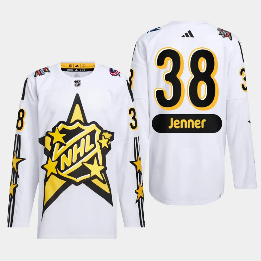 men blue jackets boone jenner drew house 2024 nhl all star game primegreen authentic white jersey