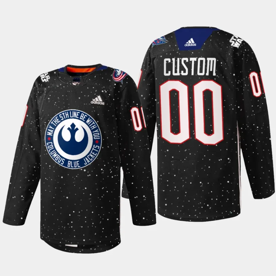 men blue jackets custom 2023 exclusive edition star wars black jersey