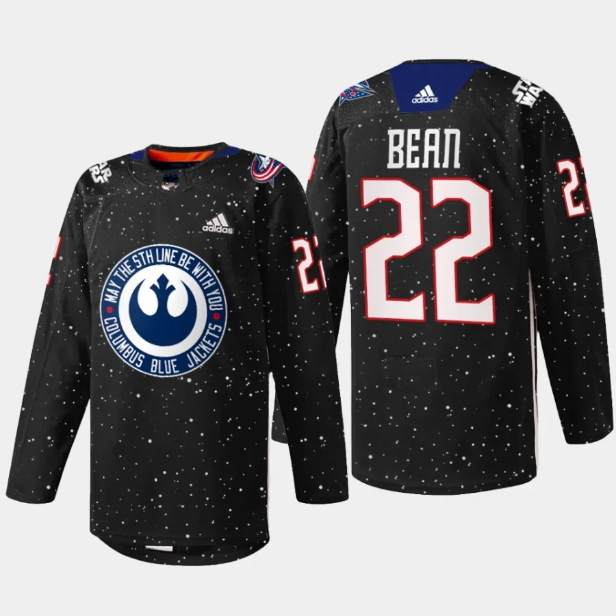 men blue jackets jake bean 2023 exclusive edition star wars black jersey