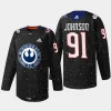 men blue jackets kent johnson 2023 exclusive edition star wars black jersey