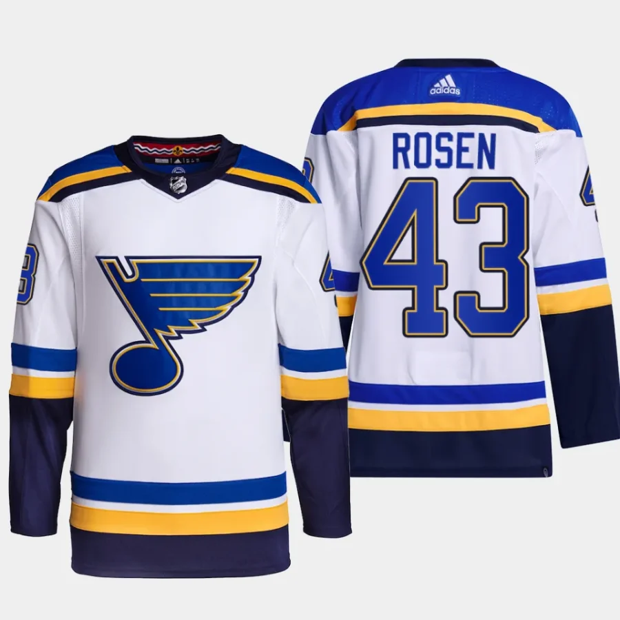 men blues calle rosen primegreen away authentic pro white jersey