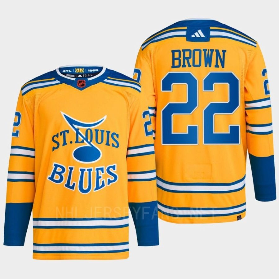 men blues logan brown 2022 authentic primegreen reverse retro 2.0 yellow jersey