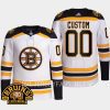 men bruins custom 2023 24 authentic pro 100th centennial white jersey