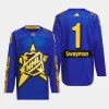 men bruins jeremy swayman drew house 2024 nhl all star game primegreen authentic blue jersey