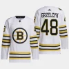 men bruins matt grzelcyk 2023 24 primegreen 100th anniversary authentic player white jersey