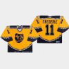 men bruins trent frederic replica throwback gold jersey