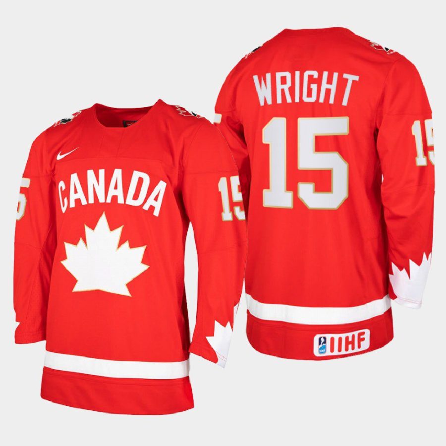 men canada hockey shane wright limited edition throwback red jersey