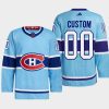 men canadiens custom 2022 authentic primegreen reverse retro 2.0 blue jersey