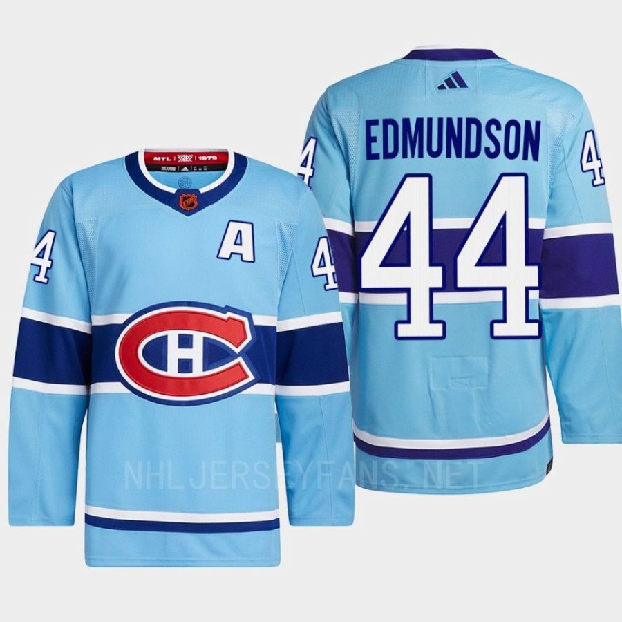 men canadiens joel edmundson 2022 authentic primegreen reverse retro 2.0 blue jersey