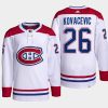 men canadiens johnathan kovacevic away primegreen white jersey