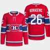 men canadiens johnathan kovacevic home authentic red jersey