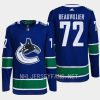 men canucks anthony beauvillier home authentic primegreen blue jersey