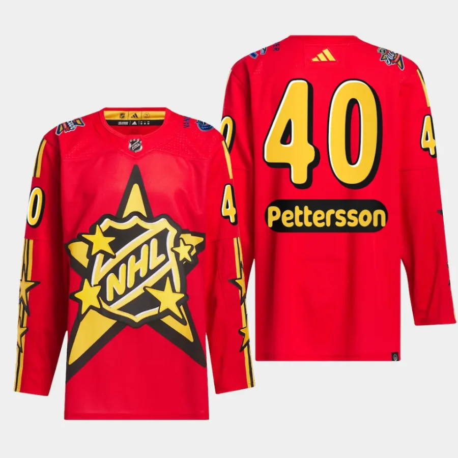 men canucks elias pettersson drew house 2024 nhl all star game primegreen authentic red jersey