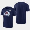 men colorado avalanche 2022 nhl global series navy t shirt