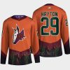 men coyotes barrett hayton 2022 authentic primegreen reverse retro 2.0 orange jersey