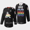 men coyotes j.j. moser warm up pride night 2023 black jersey