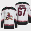 men coyotes lawson crouse 2022 primegreen authentic pro away white jersey