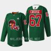 men coyotes lawson crouse 2022 warmup howliday green jersey