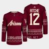 men coyotes nick ritchie 2022 23 primegreen authentic desert night alternate garnet jersey