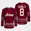 men coyotes nick schmaltz 2022 23 primegreen authentic desert night alternate garnet jersey