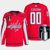 men custom capitals red 2022 stanley cup playoffs authentic pro jersey