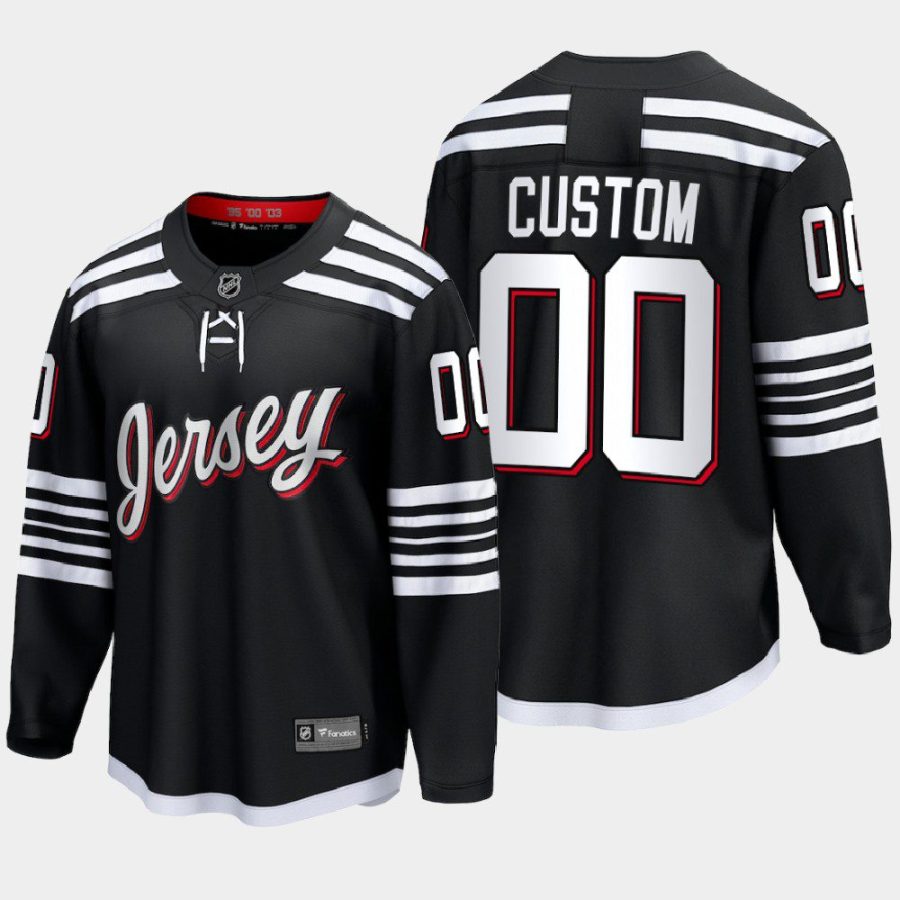 men custom devils black alternate premier jersey