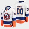 men custom islanders white no.22 patch honor bossy jersey