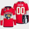 men custom panthers red 2022 stanley cup playoffs authentic pro jersey