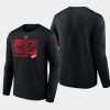 men detroit red wings authentic pro core collection black secondary long sleeve t shirt